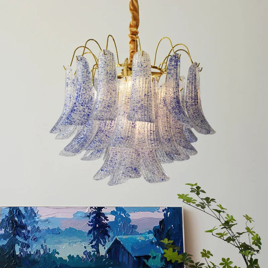 Colorful Art Glass Chandelier – Modern Statement Pendant Light