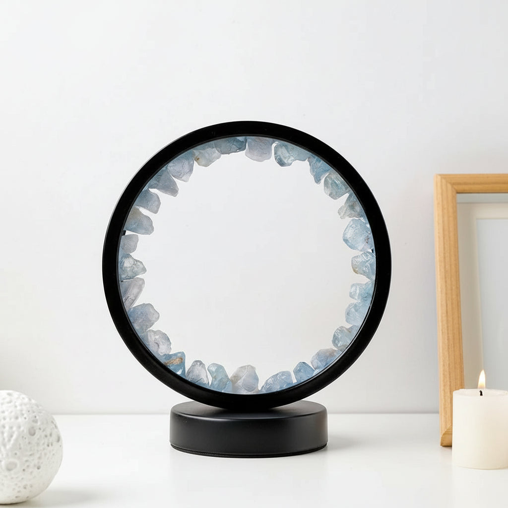 Crystal Harmony Lamp — Natural Stone Energy Light