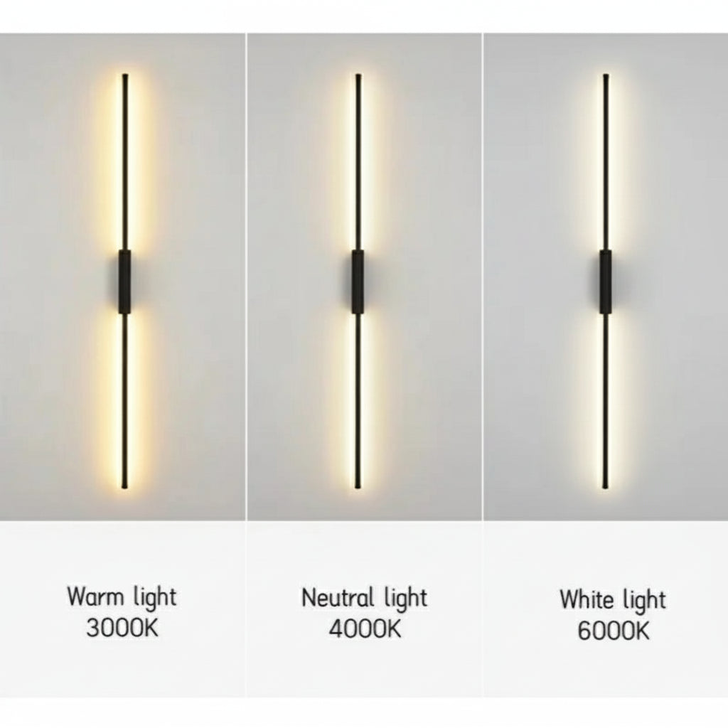 Slim Vertical LED Wall Light – Linear Ambient Stripe Lamp