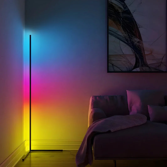 RGB Corner Floor Lamp — Color-Changing Mood Light