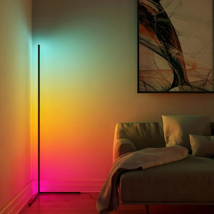 RGB Corner Floor Lamp — Color-Changing Mood Light