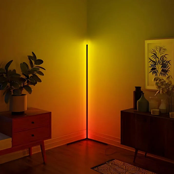 RGB Corner Floor Lamp — Color-Changing Mood Light