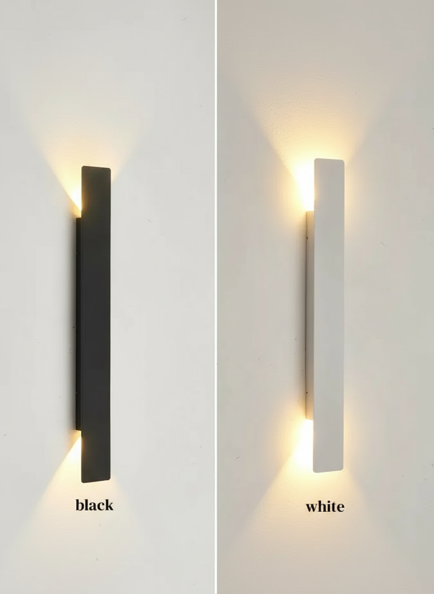 Architectural Up & Down LED Wall Light – IP65 Aluminum Exterior Sconce