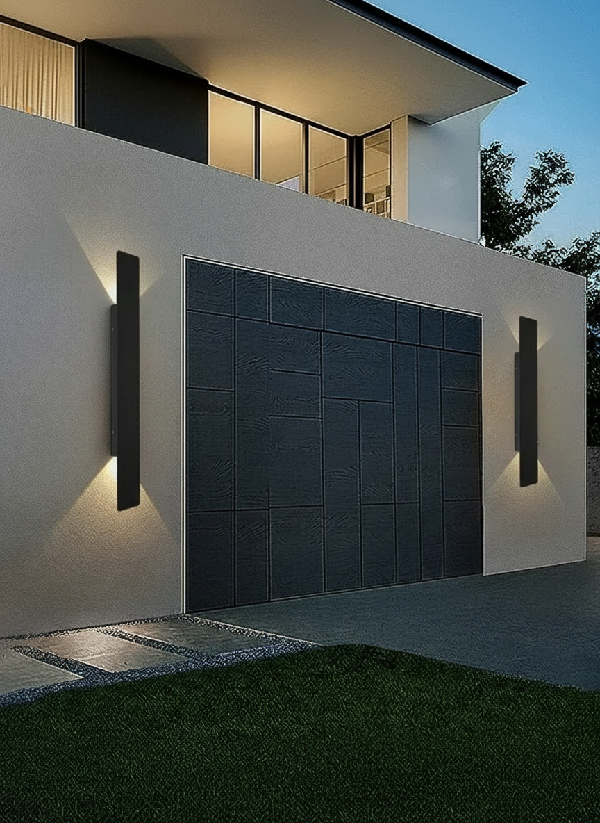 Architectural Up & Down LED Wall Light – IP65 Aluminum Exterior Sconce