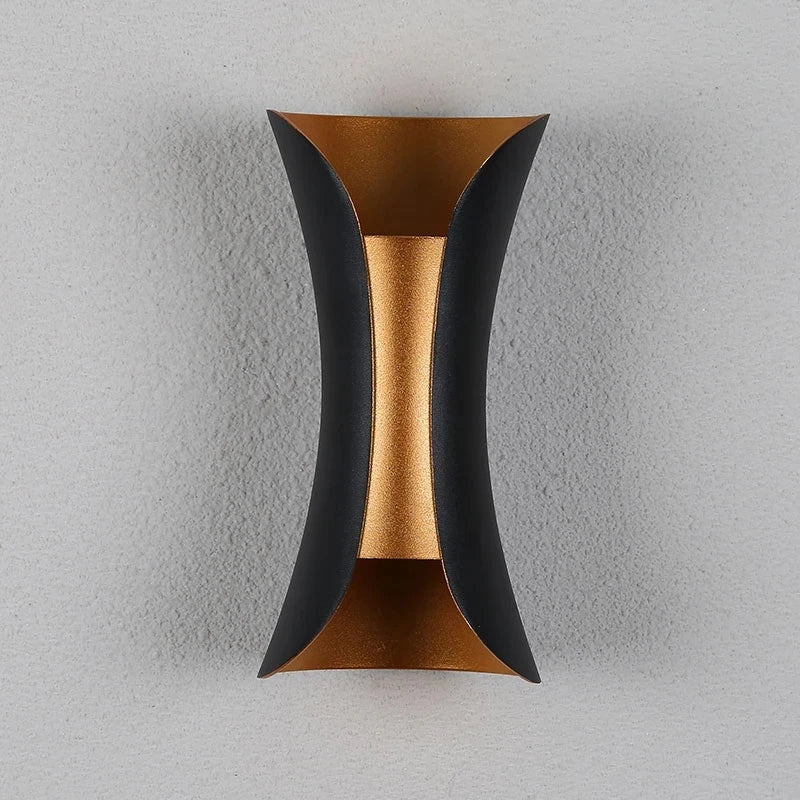 Sculpted Beam LED Wall Light – IP65 Indoor & Outdoor Up & Down Sconce
