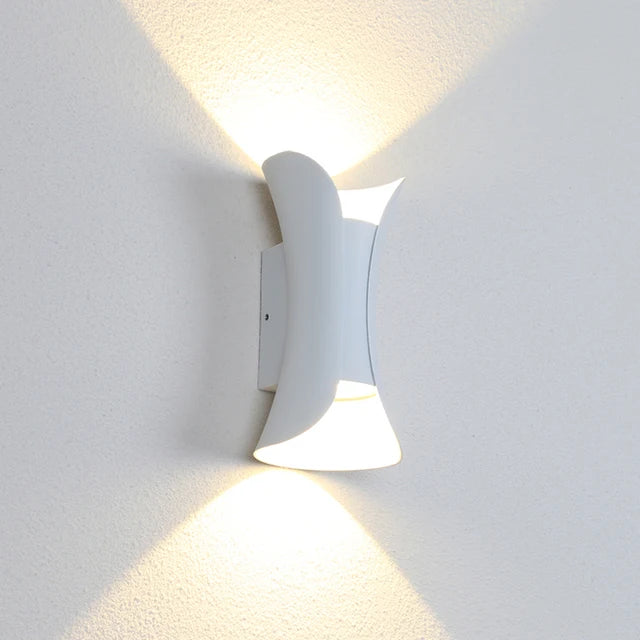 Sculpted Beam LED Wall Light – IP65 Indoor & Outdoor Up & Down Sconce