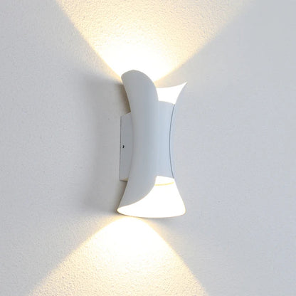 Sculpted Beam LED Wall Light – IP65 Indoor & Outdoor Up & Down Sconce