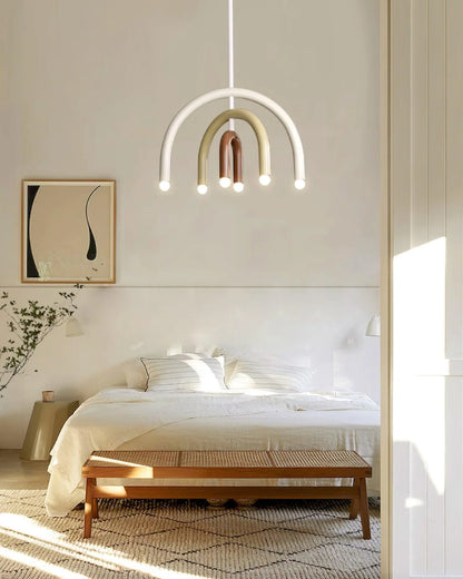 Arc Aura LED Pendant Light – Sculptural Modern Ceiling Lamp