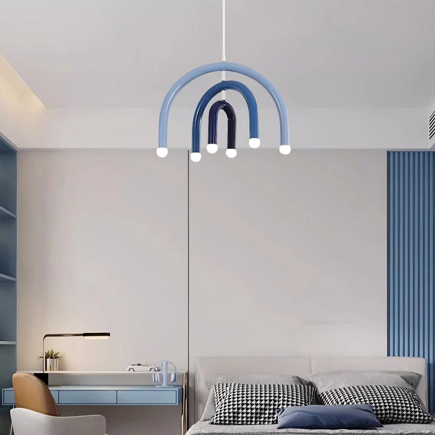 Arc Aura LED Pendant Light – Sculptural Modern Ceiling Lamp