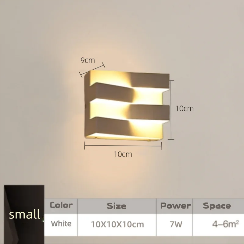 Modern LED Wall Light – Minimalist Waterproof Indoor/Outdoor Lamp