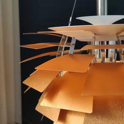 Artichoke-Style Designer Pendant Lamp — Modern Layered Ceiling Light