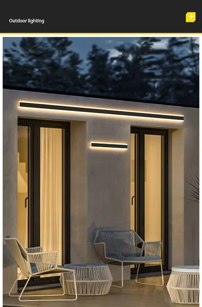 BeamLine Outdoor LED Wall Light — IP65 Linear Light Fixture