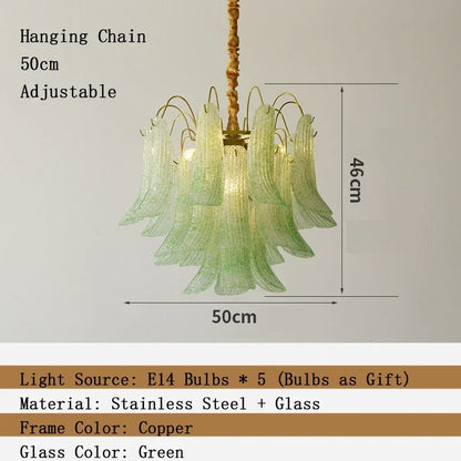 Colorful Art Glass Chandelier – Modern Statement Pendant Light