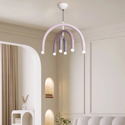 Arc Aura LED Pendant Light – Sculptural Modern Ceiling Lamp