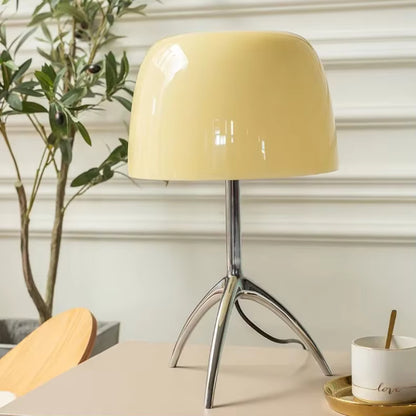 Nordic Glass Tripod Table Lamp — Modern Colored Desk & Bedside Lighting