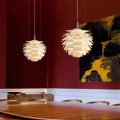 Artichoke-Style Designer Pendant Lamp — Modern Layered Ceiling Light