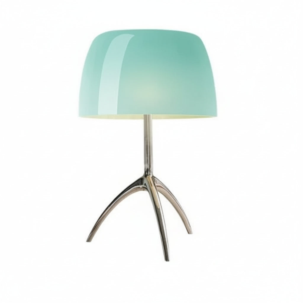 Nordic Glass Tripod Table Lamp — Modern Colored Desk & Bedside Lighting