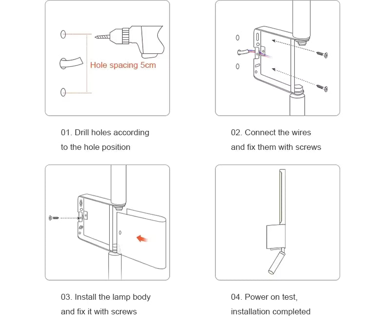 AxisGlow LED Wall Lamp – Rotating Minimalist Bedside Reading Light