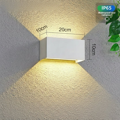 NovaBlock LED Wall Light – Modern IP65 Indoor & Outdoor Cube Sconce