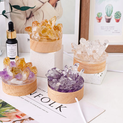 Crystal Glow Lamp — Natural Stone LED Ambient Light