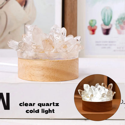 Crystal Glow Lamp — Natural Stone LED Ambient Light
