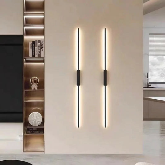 Slim Vertical LED Wall Light – Linear Ambient Stripe Lamp