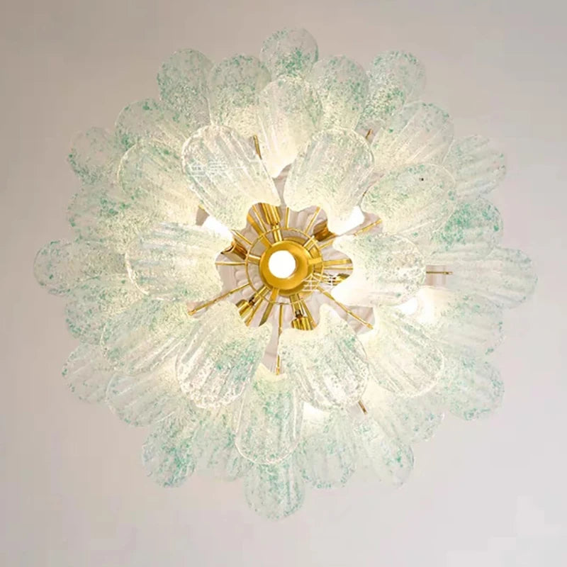 Colorful Art Glass Chandelier – Modern Statement Pendant Light