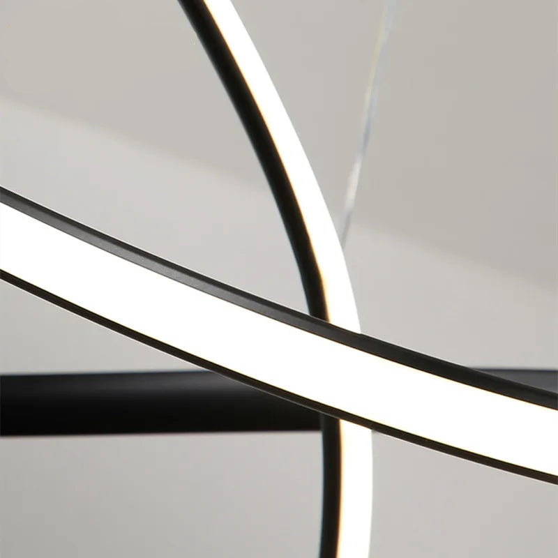 WaveLine LED Pendant Light – Minimalist Aluminum Ceiling Lamp