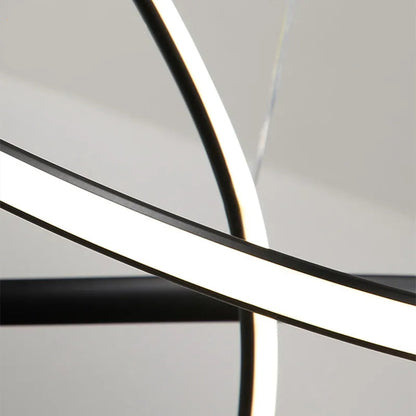 WaveLine LED Pendant Light – Minimalist Aluminum Ceiling Lamp