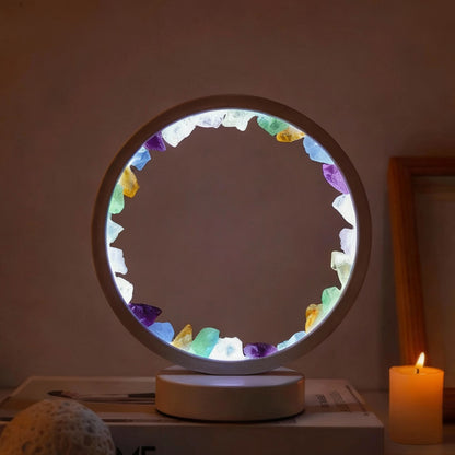 Crystal Harmony Lamp — Natural Stone Energy Light