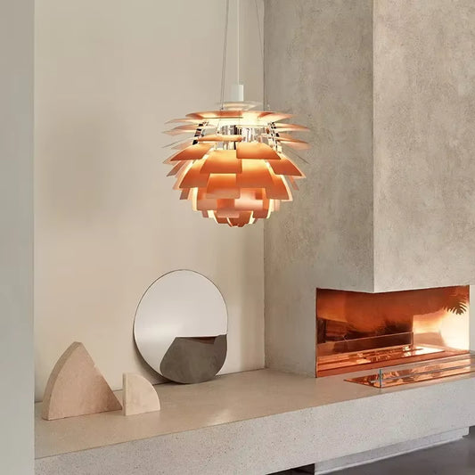 Artichoke-Style Designer Pendant Lamp — Modern Layered Ceiling Light