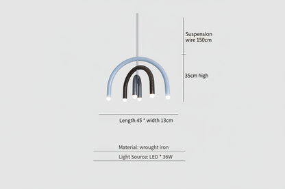 Arc Aura LED Pendant Light – Sculptural Modern Ceiling Lamp