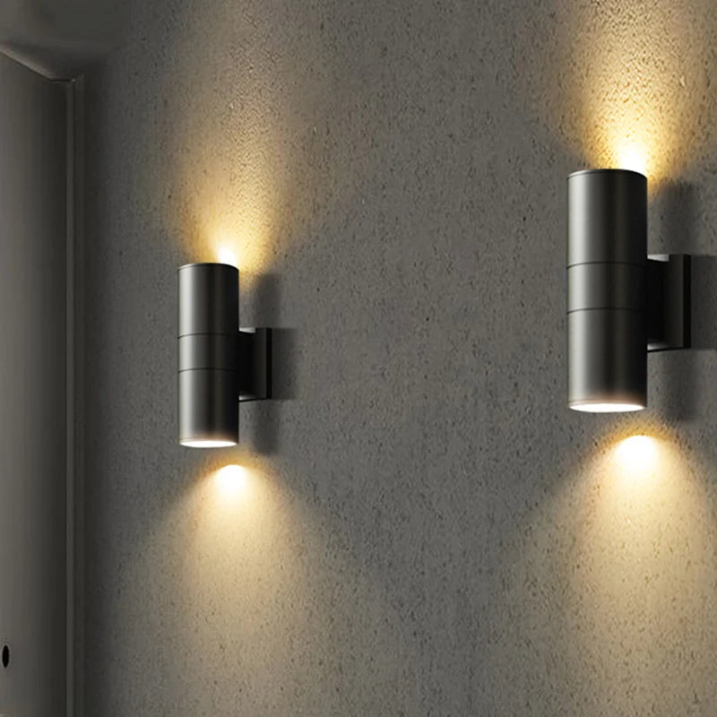Modern Up & Down Outdoor Wall Light – Waterproof