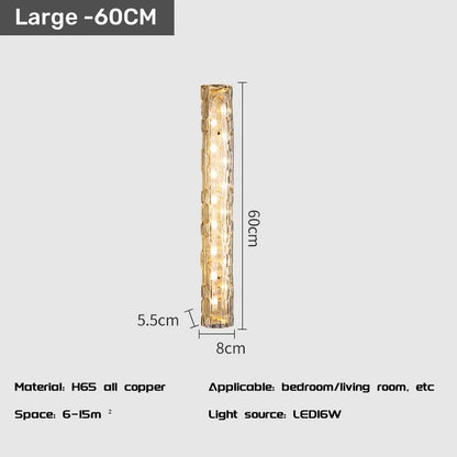 Modern Copper Bubble Glass LED Wall Light – Luxury Ambient Up & Down Sconce