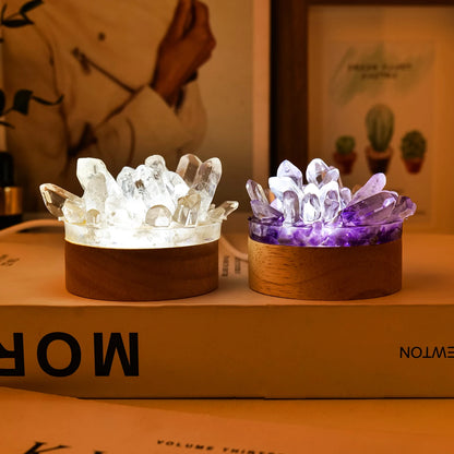 Crystal Glow Lamp — Natural Stone LED Ambient Light
