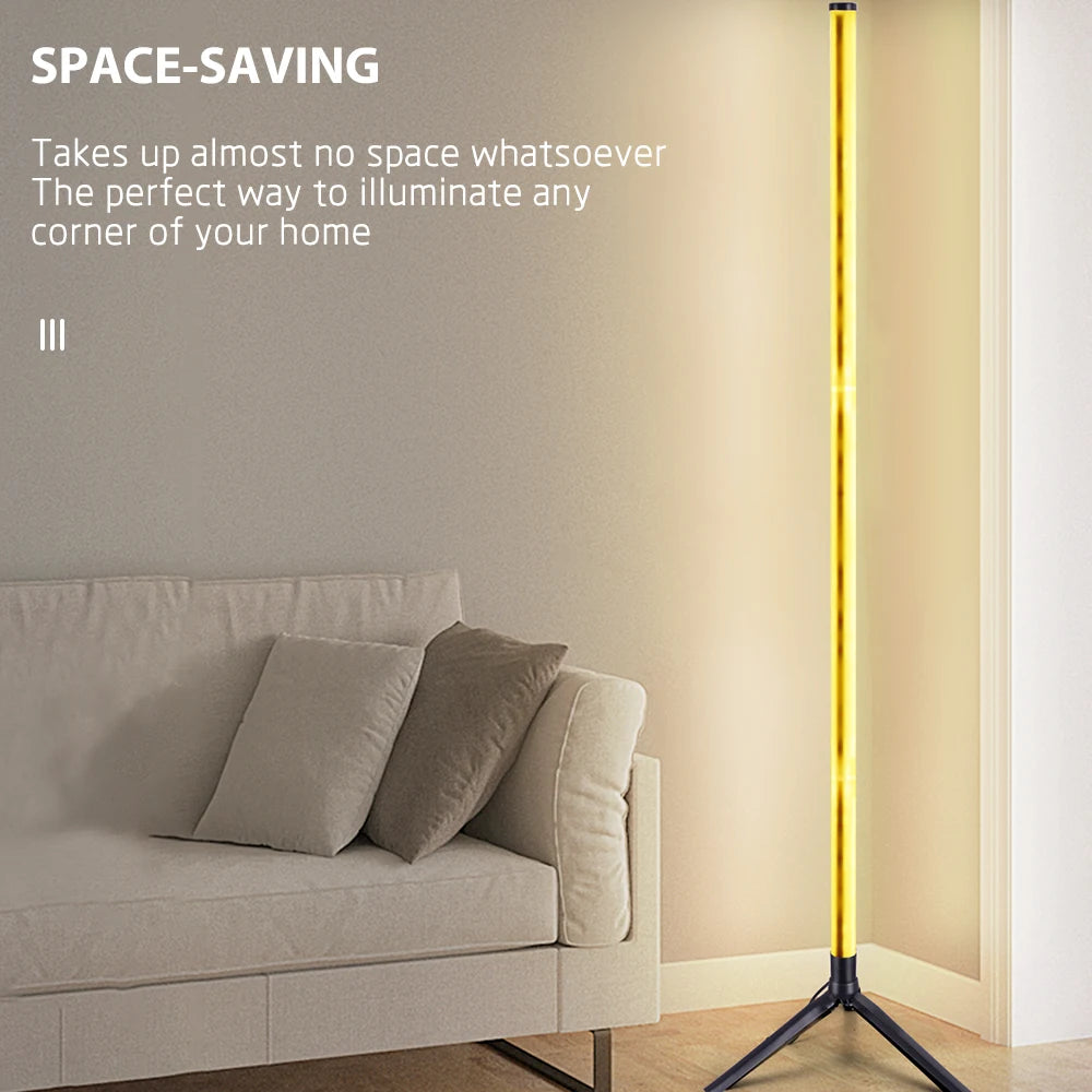 LED Floor Lamp — Remote-Controlled Multi-Mode Ambient Light