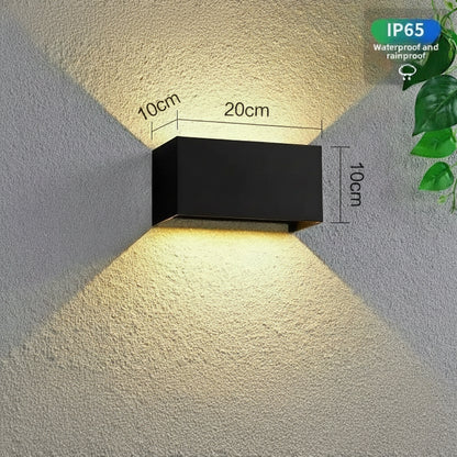 NovaBlock LED Wall Light – Modern IP65 Indoor & Outdoor Cube Sconce