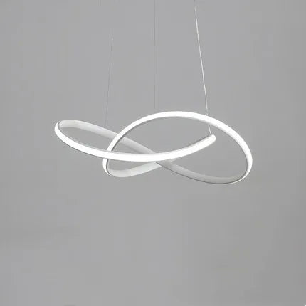 WaveLine LED Pendant Light – Minimalist Aluminum Ceiling Lamp