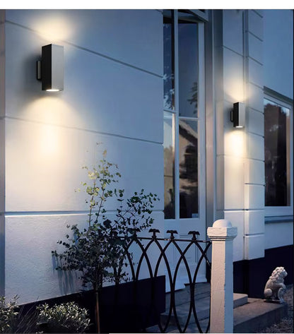 Modern Up & Down Outdoor Wall Light – Waterproof