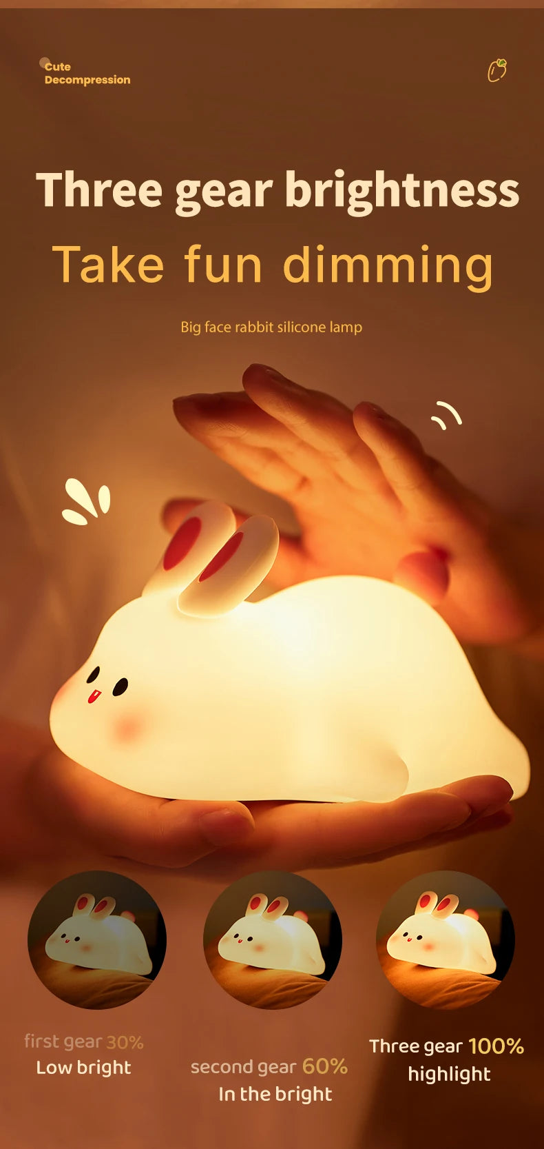 Animal Silicone Night Light — Soft Touch LED Lamp Collection