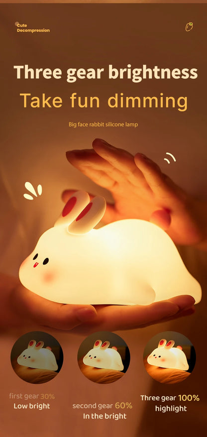 Animal Silicone Night Light — Soft Touch LED Lamp Collection