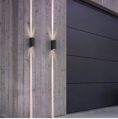 Sculpted Beam LED Wall Light – IP65 Indoor & Outdoor Up & Down Sconce