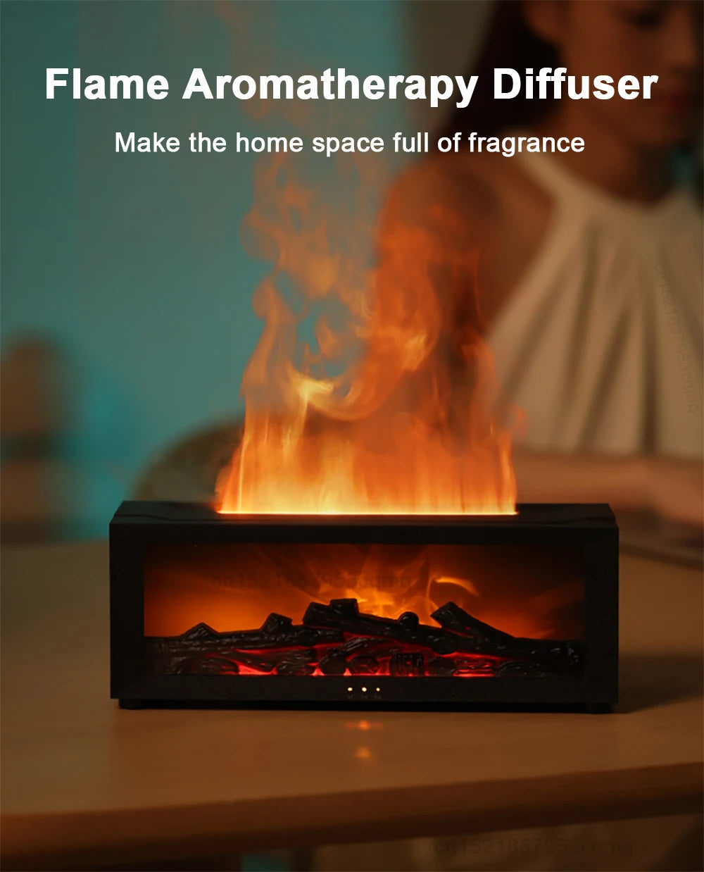 FlameMist LED Humidifier — Aromatherapy Flame Effect