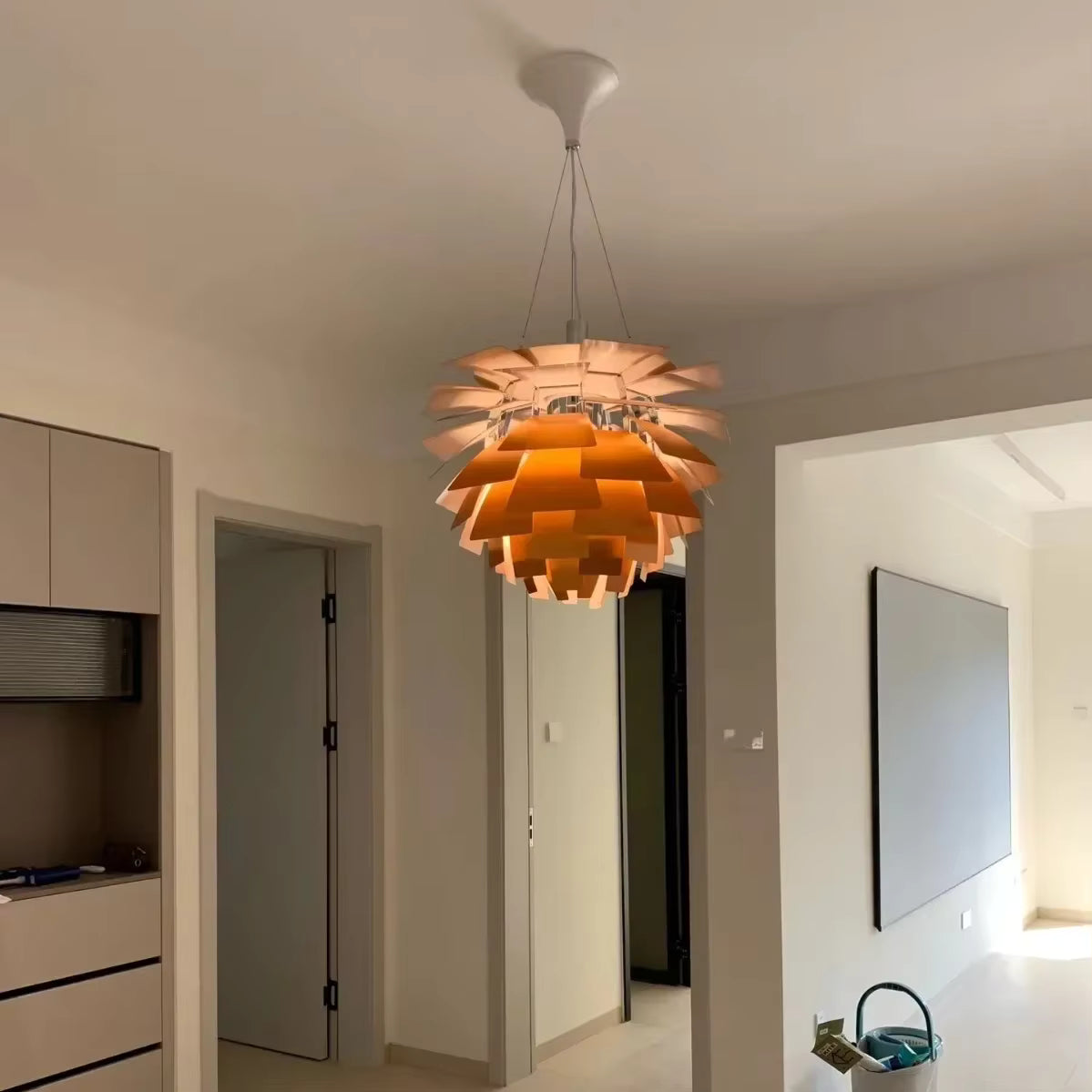 Artichoke-Style Designer Pendant Lamp — Modern Layered Ceiling Light