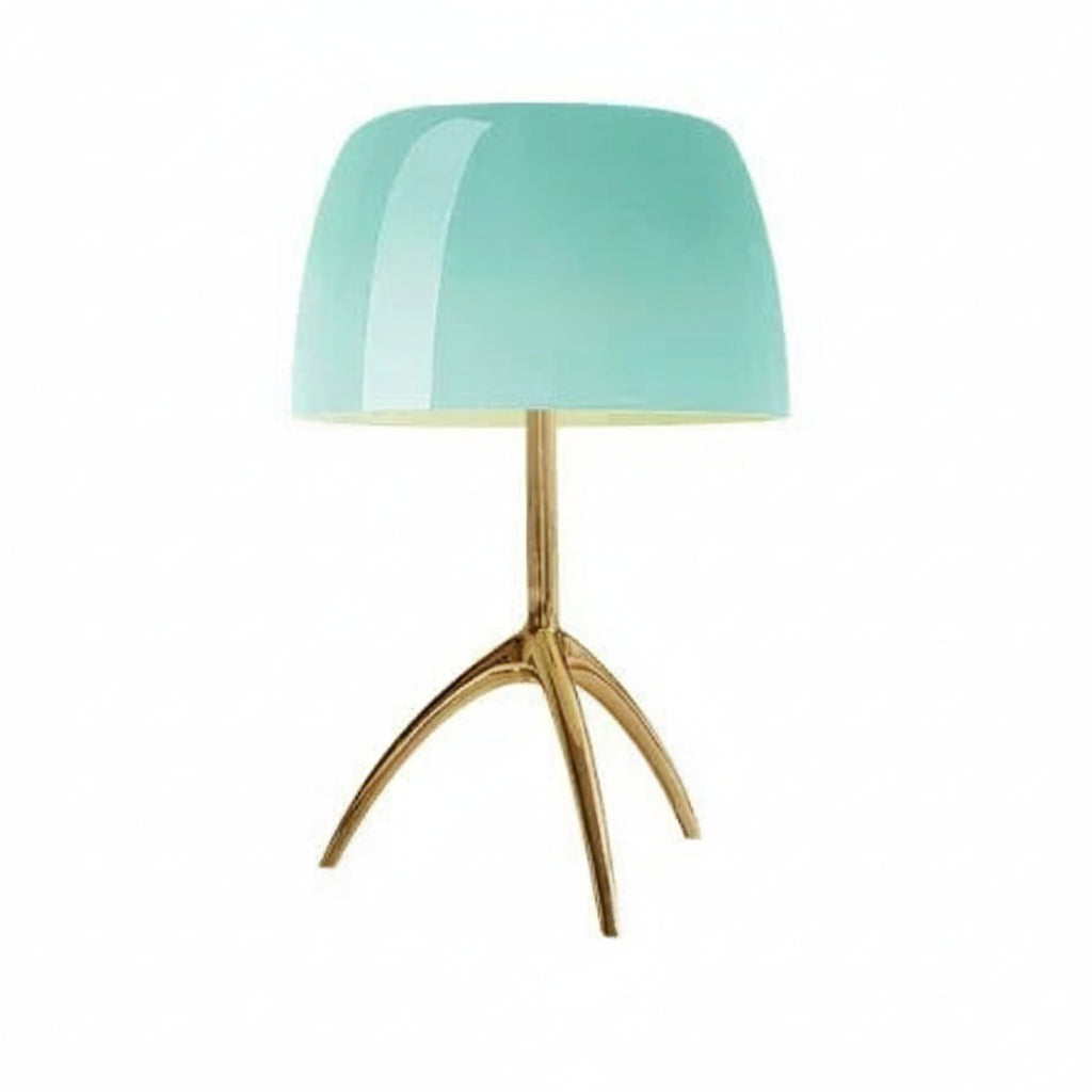 Nordic Glass Tripod Table Lamp — Modern Colored Desk & Bedside Lighting