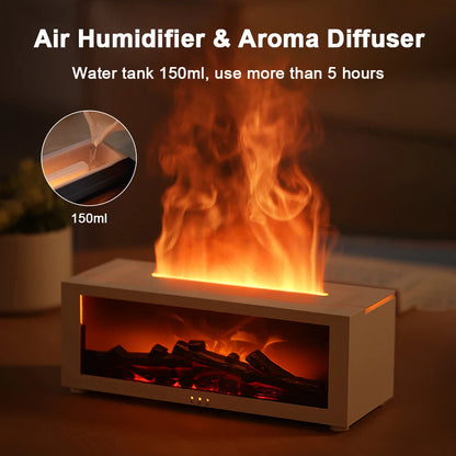 FlameMist LED Humidifier — Aromatherapy Flame Effect