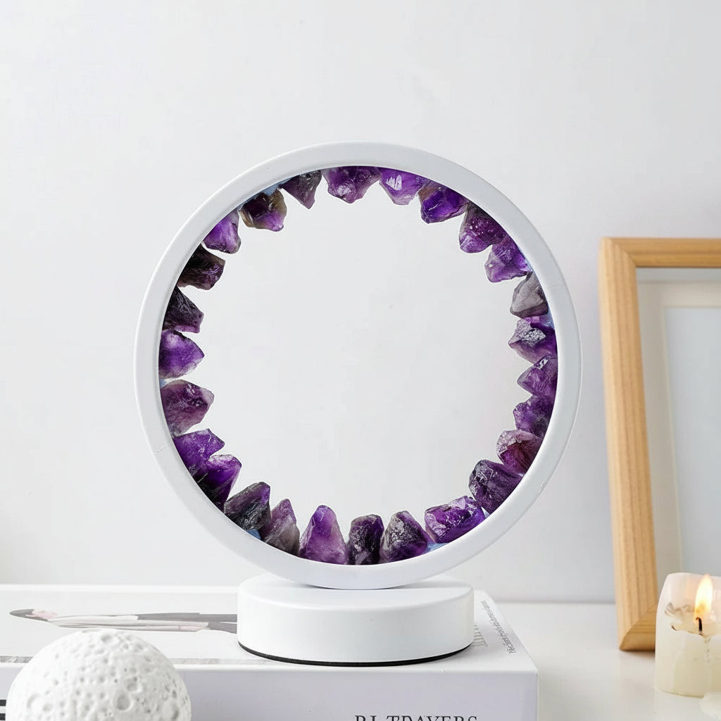 Crystal Harmony Lamp — Natural Stone Energy Light