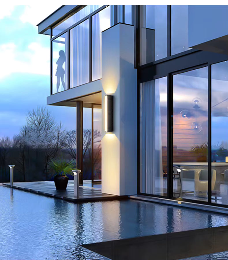 Outdoor LED Wall Light — Triple Glow IP65 Sconce