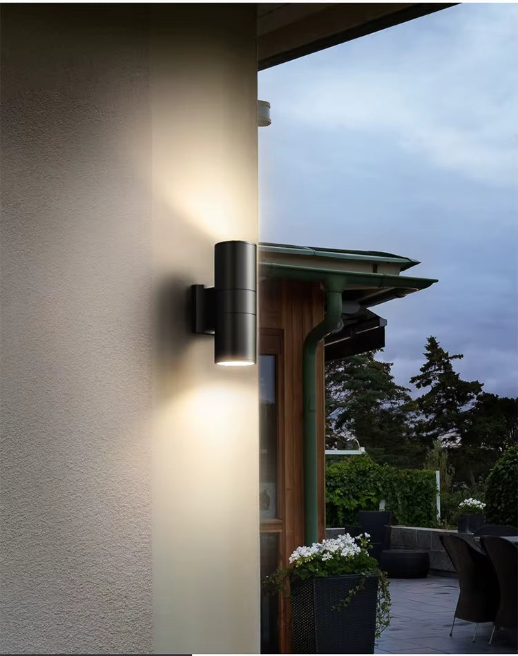 Modern Up & Down Outdoor Wall Light – Waterproof