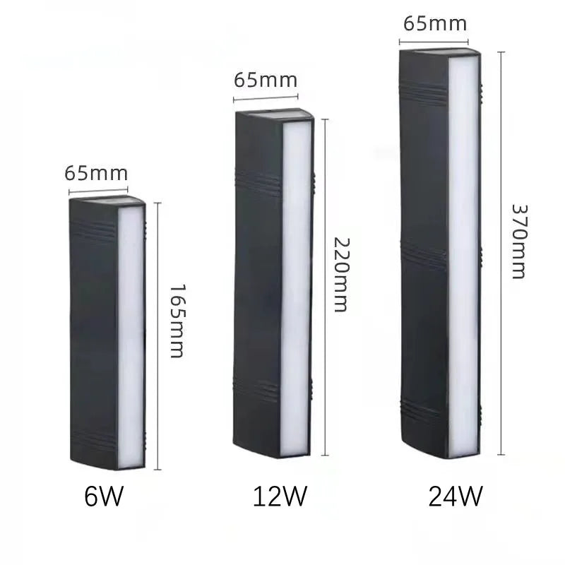 Outdoor LED Wall Light — Triple Glow IP65 Sconce